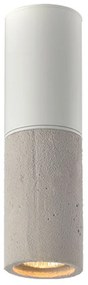 Σποτ Μονόφωτο Aca Placebo V372581CCW White Matt/Grey