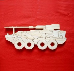 Intra απο ξύλο plywood 3mm-4mm πάχος - Tank Jigsaw Puzzle Δίασταση 30x30 cm Intraeaxys-075y3y3o