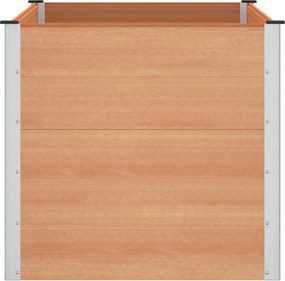 vidaXL Υπερυψωμένη Ζαρντινιέρα Καφέ 150 x 100 x 91 cm
