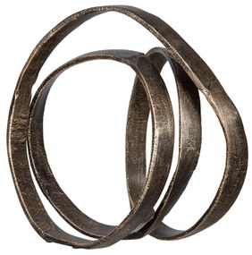 Artekko Ring Διακοσμητικό Αλουμινίου Ανθρακί (26.7x29.2x15.2)cm - 84668