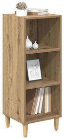 vidaXL Πλαϊνό γραφείο artisan δρυς 32.5 x 34.5 x 90 εκ