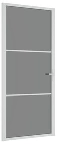 Εσωτερική Πόρτα 93x201,5 εκ. Λευκό ESG Γυαλί και Αλουμίνιο - Λευκό