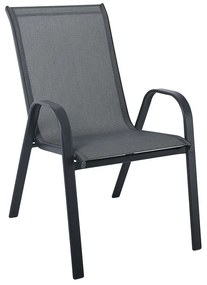 Πολυθρόνα Στοιβαζόμενη Κήπου Rio Ε270,511 54x75x91cm Anthracite-Grey