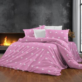Παπλωματοθήκη Υπέρδιπλη (220x240) Dimcol Αίσθησις 608 Pink