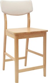 vidaXL Καρέκλες φαγητού 2 pcs Φυσικό 48 x 49 x 95 εκ.