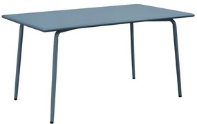 WOODWELL BRIO Flat Τραπέζι-Pro Κήπου - Βεράντας, Μέταλλο Βαφή Sandy Blue 5415C 140x80x73cm Ε548,2