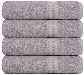 vidaXL Πετσέτες ντους 4 Τεμ. Γκρι 70x140 εκ. 360 γρ/μ² 100% Βαμβ.