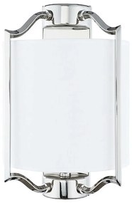 Φωτιστικό Τοίχου - Απλίκα Nuntucet 8151 1x40W E14 Silver Nowodvorski Μέταλλο,Ύφασμα