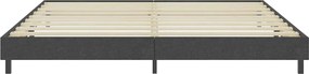 vidaXL Πλαίσιο Κρεβατιού Boxspring Γκρι 200 x 200 εκ. Υφασμάτινο