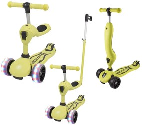 Πατίνι Scooter G&amp;C Fun Παιδικό 3 Σε 1 Κίτρινο S979H