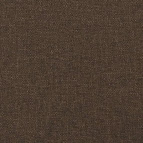 vidaXL Κρεβάτι Boxspring με Στρώμα Σκούρο Καφέ 120x190 εκ Υφασμάτινο