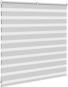 vidaXL Ζέβρα τυφλή Ανοιχτό Γκρι Πλάτος υφάσματος 140,9 εκ. Πολυεστέρας