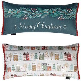 Χριστουγεννιάτικο Μαξιλάρι 2 Όψεων (30x60) Kentia Loft Snow 236