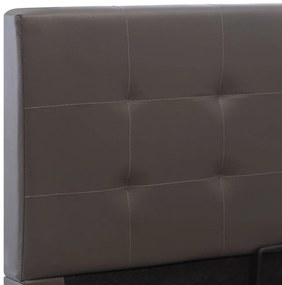 Πλαίσιο Κρεβατιού με Αποθηκ. Χώρο Γκρι 160x200 εκ. Συνθ. Δέρμα - Γκρι