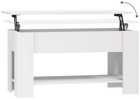 vidaXL Τραπεζάκι Σαλονιού Λευκό 101 x 49 x 52 εκ. Επεξεργασμένο Ξύλο