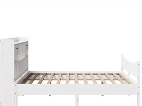 vidaXL Σκελετός Κρεβ. Χωρίς Στρώμα Λευκό 180x200 εκ Μασίφ Πεύκο