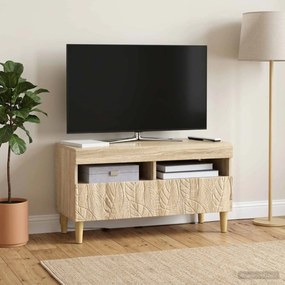 vidaXL Ντουλάπα LED Τηλεόρασης Sonoma Δρυς Επεξεργασμένο Ξύλο