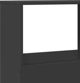 vidaXL Βιβλιοθήκη Μαύρη 100x33x155,5 εκ. από Επεξεργασμένο Ξύλο