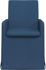 vidaXL Καρέκλες φαγητού 2 pcs Μπλε 57 x 67 x 95 εκ ύφασμα