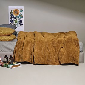 Κουβέρτα Fleece King Size (260x240) Kentia Versus Stanley 11 Ocher
