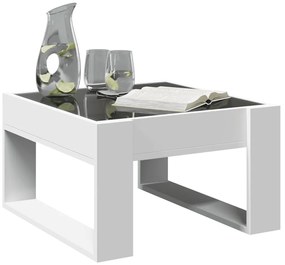 vidaXL Τραπεζάκι Σαλονιού Infinity LED Λευκό 50x53x30 εκ.