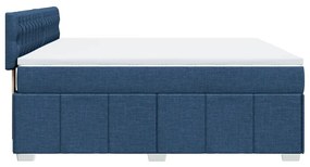 ΚΡΕΒΑΤΙ BOXSPRING ΜΕ ΣΤΡΩΜΑ ΜΠΛΕ 180X200 ΕΚ. ΥΦΑΣΜΑΤΙΝΟ 3289460