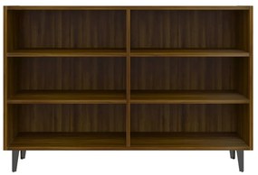 vidaXL Ραφιέρα Καφέ Δρυς 103,5 x 35 x 70 εκ. από Επεξεργ. Ξύλο