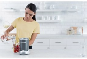 Μπλέντερ Nutribullet NB505DG, 500W, 20000rpm, 700/500ml, 6 λεπίδες, διακόπτης πάγου, γκρι