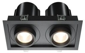 Χωνευτό Σποτ Φωτιστικό Οροφής LED 2x10W Μαύρο Αναδιπλούμενο Hidden DL095-02-2x10W3K-B Maytoni-DL095-02-10W3K-B-Μαύρο DL095-02-10W3K-B