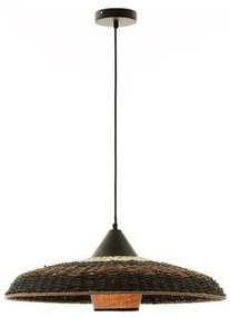 Κρεμαστό Φωτιστικό Οροφής Ε27 40W SAVANA Πλέγμα Sunlight-SAVANA-BR-Καφέ SAVANA-BR