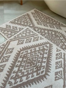 Stewehome Σετ 2 τεμαχίων βαμβακερών χαλιών μπάνιου Μπεζ 60x100x6 cm