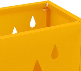 vidaXL Βάση ομπρέλας βροχής Μουσταρδί 28 x 12 x 41 εκ Ατσάλι