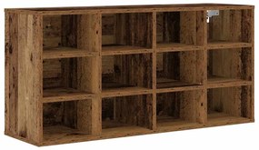 vidaXL Παπουτσοθήκη Παλαιό ξύλο 103 x 30 x 51 εκ. Επεξεργασμένο ξύλο