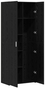 vidaXL Υψηλό Γραφείο Μαύρης Βελανιδιάς 70x42.5x185 εκ. Επεξεργασμένο Ξύλο