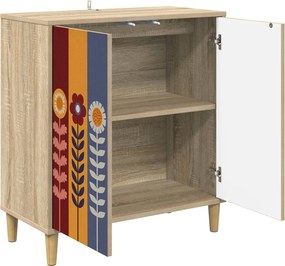 vidaXL Πλαϊνό γραφείο ESSEN Sonoma 69 x 33 x 75 εκ. Επεξεργασμένο Ξύλο