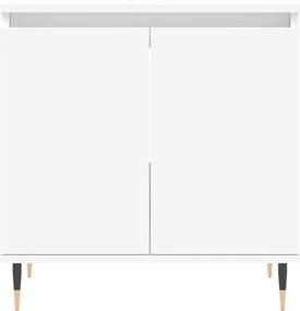 vidaXL Ντουλάπι Μπάνιου Λευκό 58 x 33 x 60 εκ. από Επεξεργασμένο Ξύλο