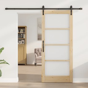 vidaXL Συρόμενη Πόρτα  με Σετ Εξαρτημάτων 'ORKDAL'86x198.5 εκ.