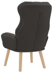 vidaXL Χαλαρωτική Πολυθρόνα Σκούρο γκρι 69 x 74 x 93 εκ. ύφασμα