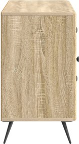 vidaXL Πλαϊνό γραφείο με συρτάρι Sonoma Δρυς 89 x 34,5 x 60 εκ.