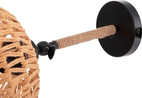 ΑΠΛΙΚΑ ΤΟΙΧΟΥ GLIDE HM4475 ΜΕΤΑΛΛΙΚΗ ΒΑΣΗ-ΣΧΟΙΝΙ- [Ε27] 22x22x35-21Υεκ.