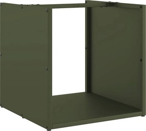 vidaXL Ράφι Καυσόξυλων 40x40x40 εκ. Χάλυβας ψυχρής έλασης