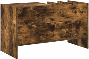 vidaXL Ντουλάπι δίσκων βινυλίου Καπνιστό Δρύς 78,5 x 35 x 45 εκ