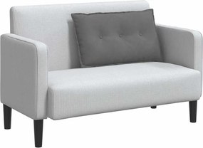 vidaXL Μαξιλάρι Πλάτης Σκούρο Γκρι 80 x 50 cm Ύφασμα Μικροΐνας