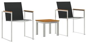vidaXL Σετ Εξωτερικής Τραπέζης 3 pcs Μασίφ ξύλο ακακίας