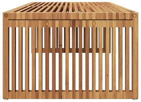 vidaXL Τραπεζάκι κήπου 110x55x35.5 εκ. Μασίφ ξύλου teak