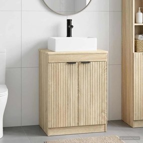 vidaXL Σετ Επίπλων Μπάνιου Sonoma Δρυς Επεξεργασμένο Ξύλο
