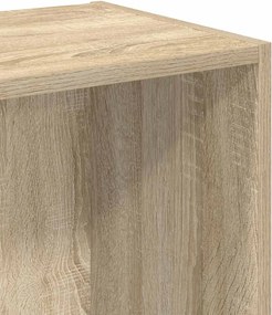 vidaXL Βιβλιοθήκη με 2 Ράφια Sonoma Δρυς 40x30x76,5 εκ. Επεξ. Ξύλο