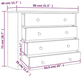 ΣΥΡΤΑΡΙΕΡΑ 80 X 40 X 73 ΕΚ. ΑΠΟ ΞΥΛΟ ΠΕΥΚΟΥ ΣΕΙΡΑ PANAMA 282658