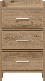 vidaXL Κομοδίνα Artisan Δρυς 40 x 36 x 70 εκ. Επεξεργασμένο Ξύλο