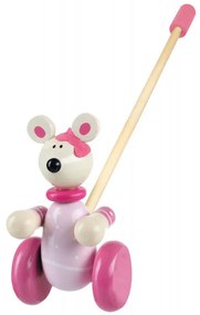 Ξύλινο Παιχνίδι Τρεχαλίτσα Orange Tree Toys Pink Mouse 60-02333